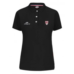 Polo Féminin CLASSICA Noir + Logo club