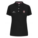 Polo Féminin CLASSICA Noir + Logo club