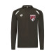 Sweat Demi-Zip Pulsion Gris Anthracite / Blanc + Logo Club