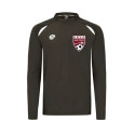 Sweat Demi-Zip Pulsion Gris Anthracite / Blanc + Logo Club