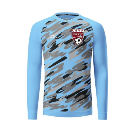 Maillot Gardien Parade Ciel / Noir + Logo Club