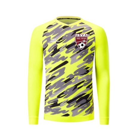 Maillot Gardien Parade Jaune / Noir + Logo Club