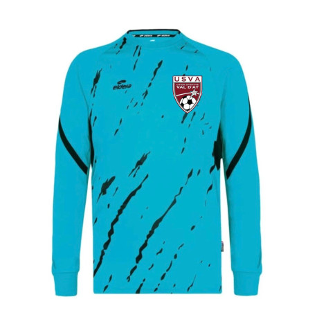 Maillot Gardien Volant Turquoise / Noir + Logo Club