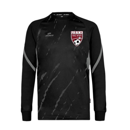 Maillot Gardien Volant Noir / Gris clair + Logo Club
